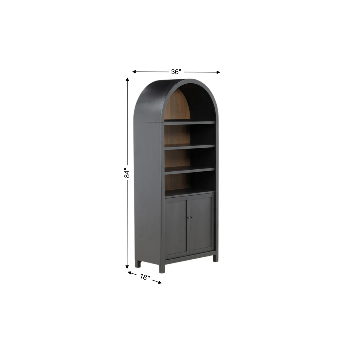 Sloan Arched Display Cabinet - Image 3